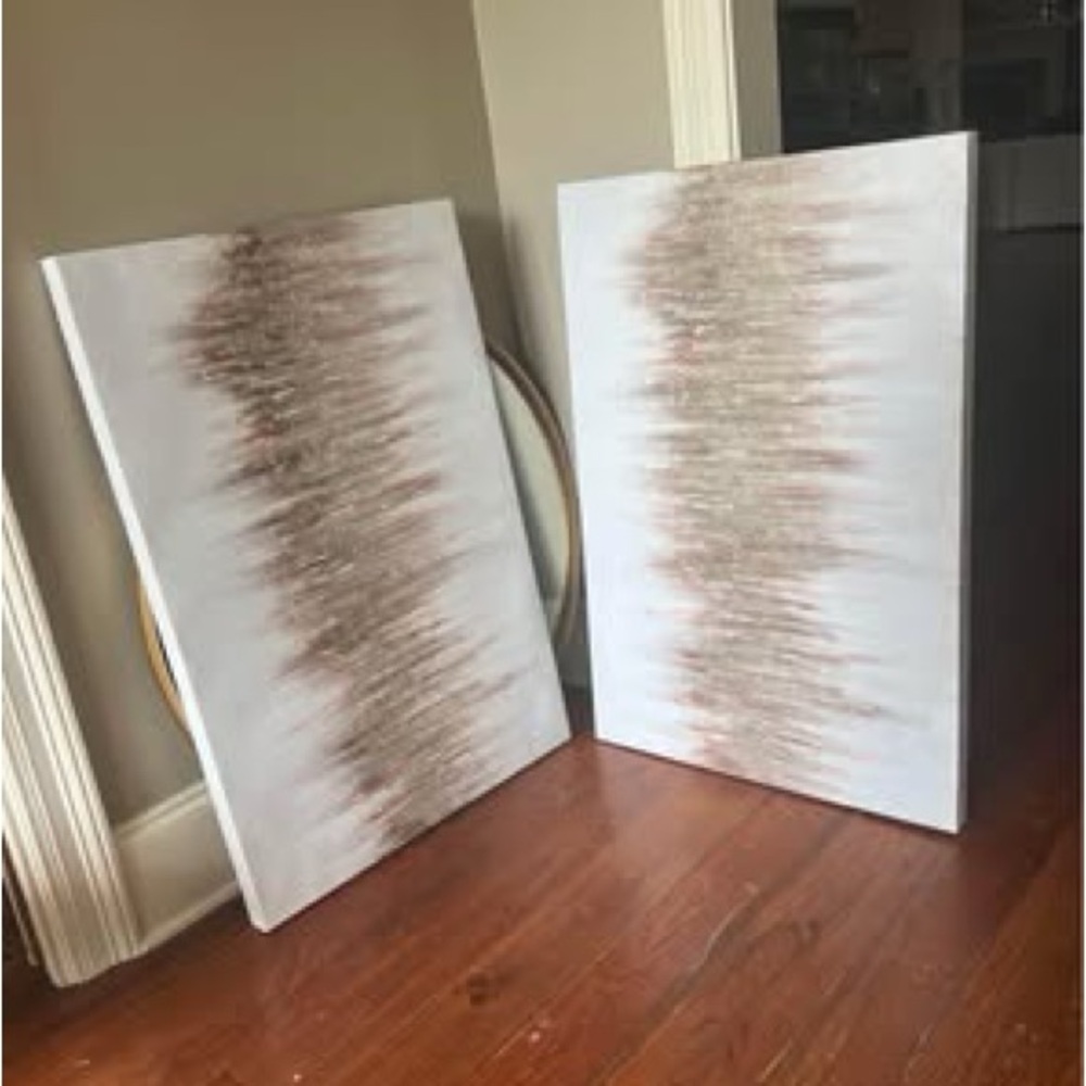 Abstract Canvas Art Set - Neutral Tones